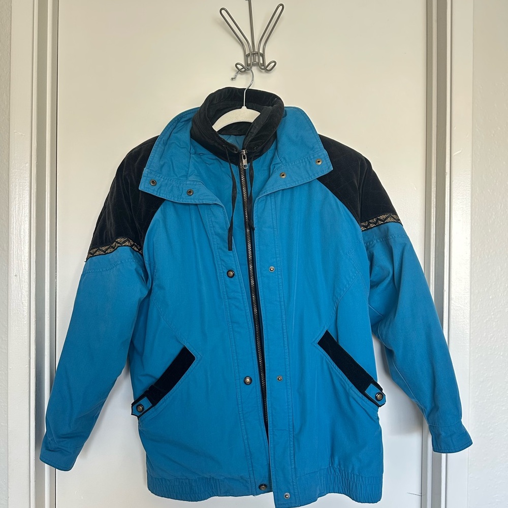 Be In The Current Seen Teal Quilted Jacket - S